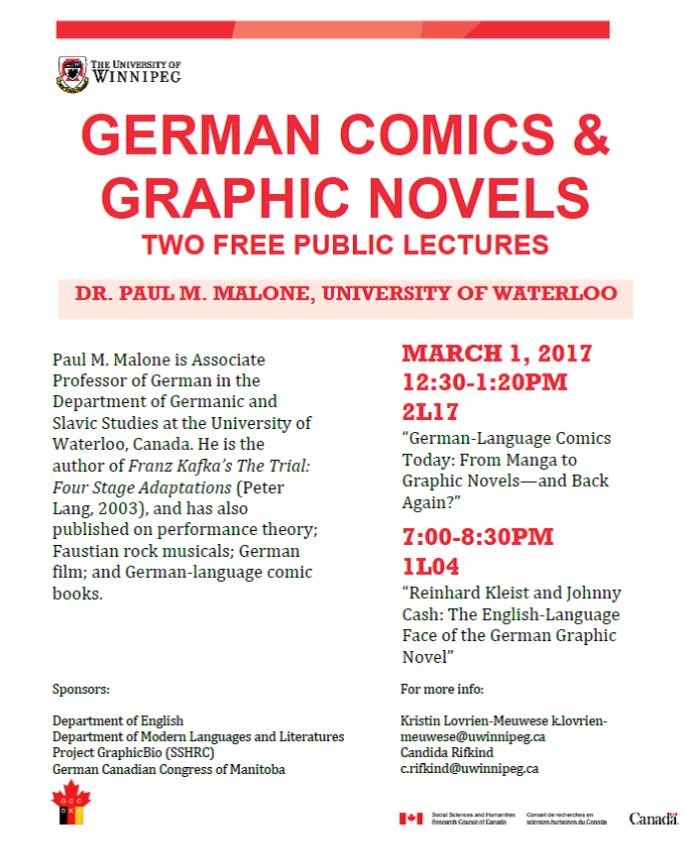 Guest Speaker on German Comics & Graphic Novels
